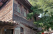 Nessebar - vernacular architecture of wooden houses of the typical Black Sea style 